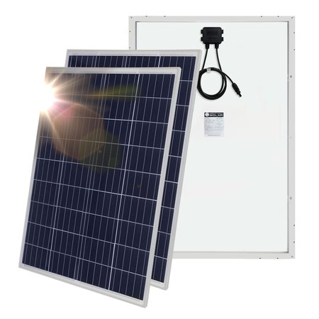 MIGHTY MAX BATTERY Polycrystalline Solar Panel, 100 W, 12V, MC4 MAX3990110